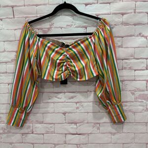 Vero Moda crop long sleeve top size medium